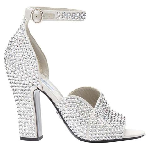 prada rhinestone heel|Prada high heels.